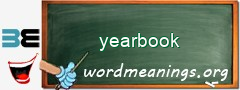 WordMeaning blackboard for yearbook